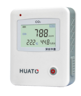 Chiny Mały rozmiar rejestratora dwutlenku węgla Co2 / miernika wilgotności temperatury dostawca