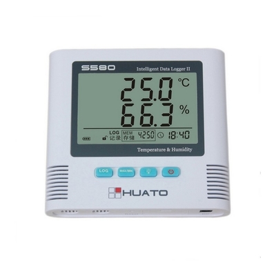 Chiny Wysoka dokładność 0,2 stopnia Import Alarmu Światła Szwajcaria Sensor Calibration Temperature Humidity Data Logger dostawca