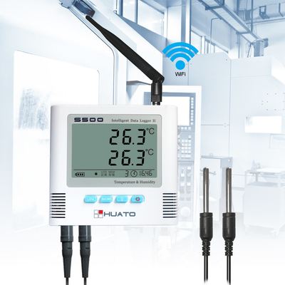 Chiny Przemysł ABS Materiał Monitor wilgotności WiFi, rejestrator temperatury S500-Wifi dostawca