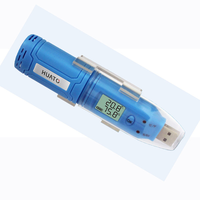 Chiny Miniaturowy rejestrator danych temperatury i wilgotności USB, kolorowy czujnik wewnętrzny koloru dostawca