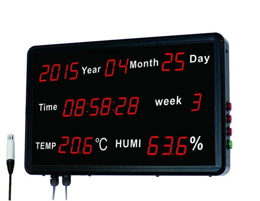 Chiny Termometr cyfrowy do użytku domowego cyfrowy zegar termometr higrometr dostawca
