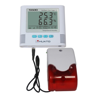 Chiny Alarm dźwiękowy Wysoka dokładność Rejestrator wilgotności temperatury HUATO S500-EX dostawca